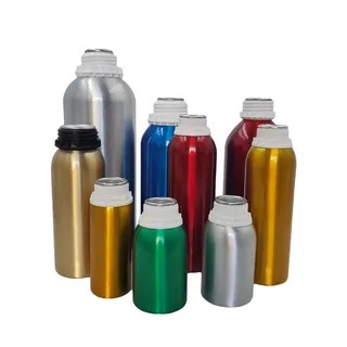 بطری های آلومینیومی بسته بندی عطر و اسانس و مواد شیمیایی